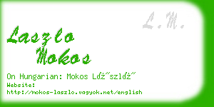 laszlo mokos business card